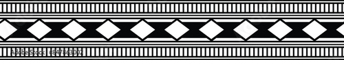 Polynesian tattoo tribal band design. Samoan tattoo tribal border.