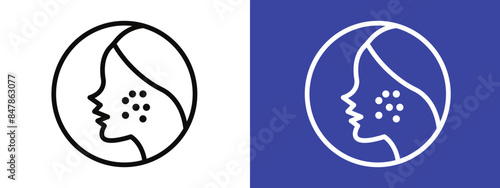 Acne Treatment Icon Ideal for Skincare and Dermatology Illustrations