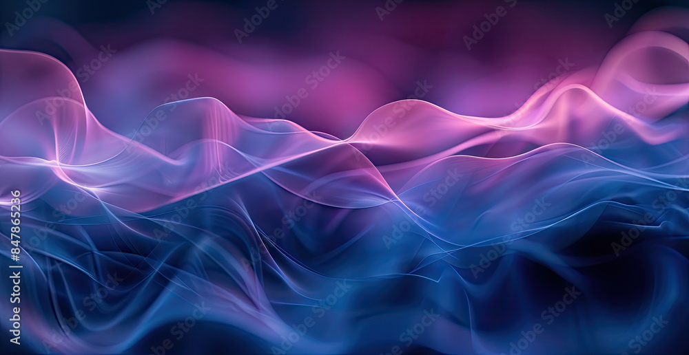 Abstract Neon Flowing Waves - Vibrant Abstract Neon Flowing Waves - Vibrant