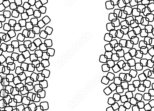 Modern pattern of abstract bubbles on a white background with vertical space for text in the center. Design element for interior decoration, web design, social network. Vector background. caviar