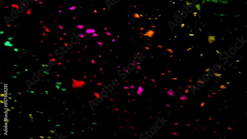 4K Animation Video Graphic 3D Motion Background Animated of Multicolor Rainbow Colorful Modern Wafe photo