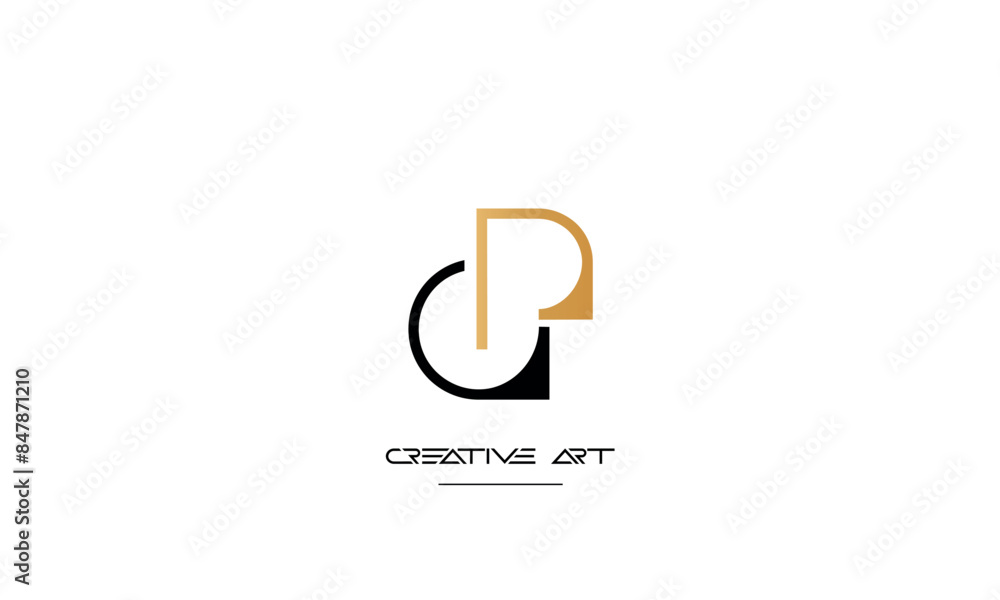 GP, PG, G, P abstract letters logo monogram GP, PG, G, P abstract letters logo monogram