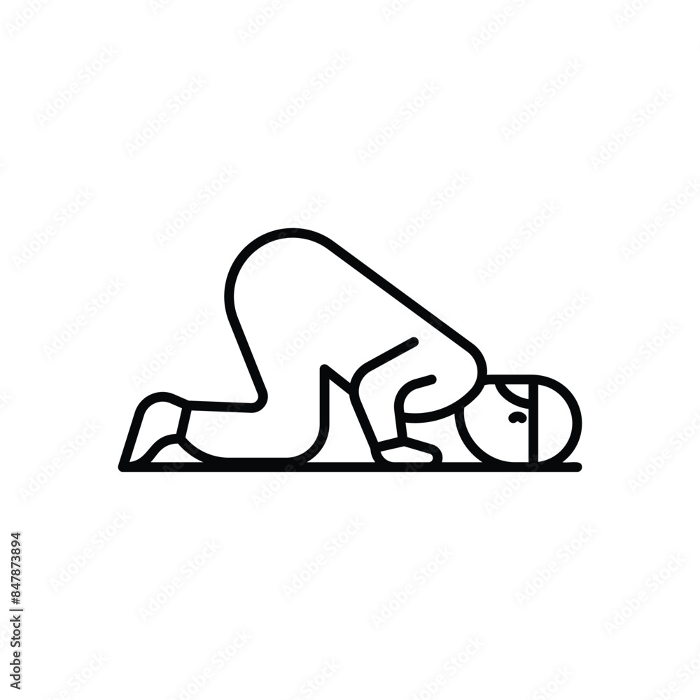 sujud vector icon sujud vector icon