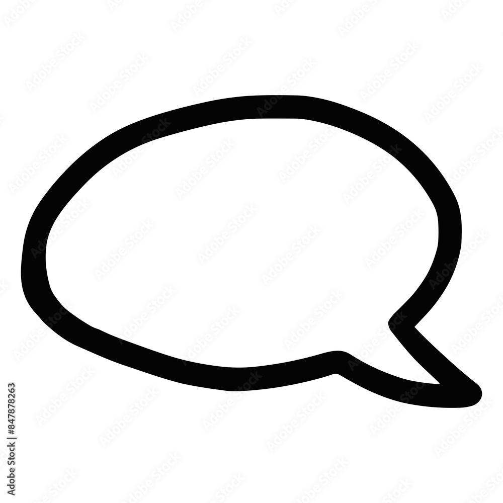 PNG speech bubble doodle, collage element, transparent background PNG speech bubble doodle, collage element, transparent background