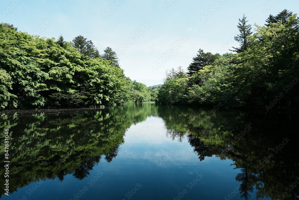 軽井沢の雲場池 軽井沢の雲場池