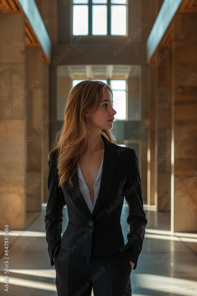 Cute smiling blond business woman Cute smiling blond business woman