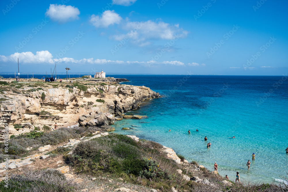 Fototapeta premium coastline Favignana Island Egadi Sicily Italy 