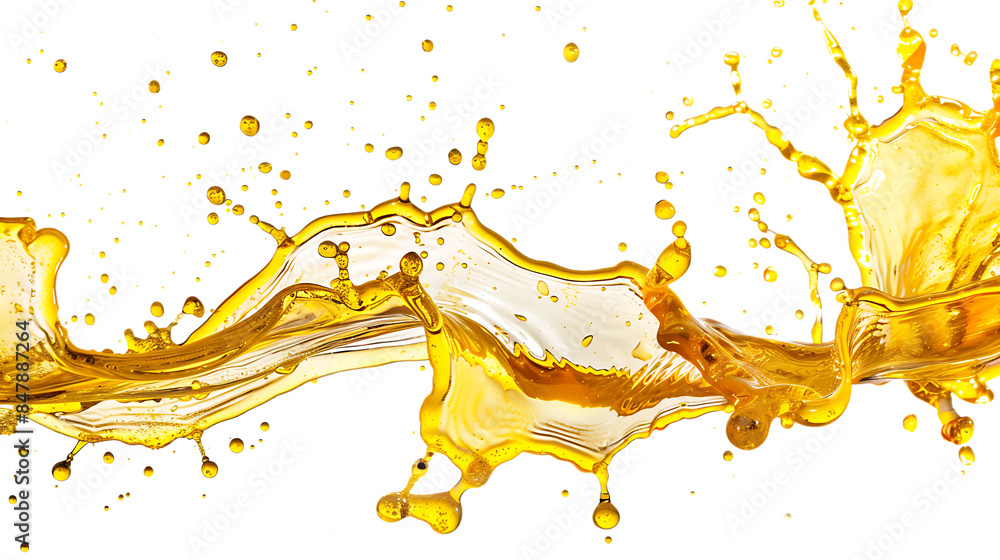Oil splash isolated on transparent background Oil splash isolated on transparent background