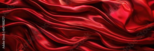 Luxury. Silky Red Liquid Abstract Background for Elegant Wallpaper Design