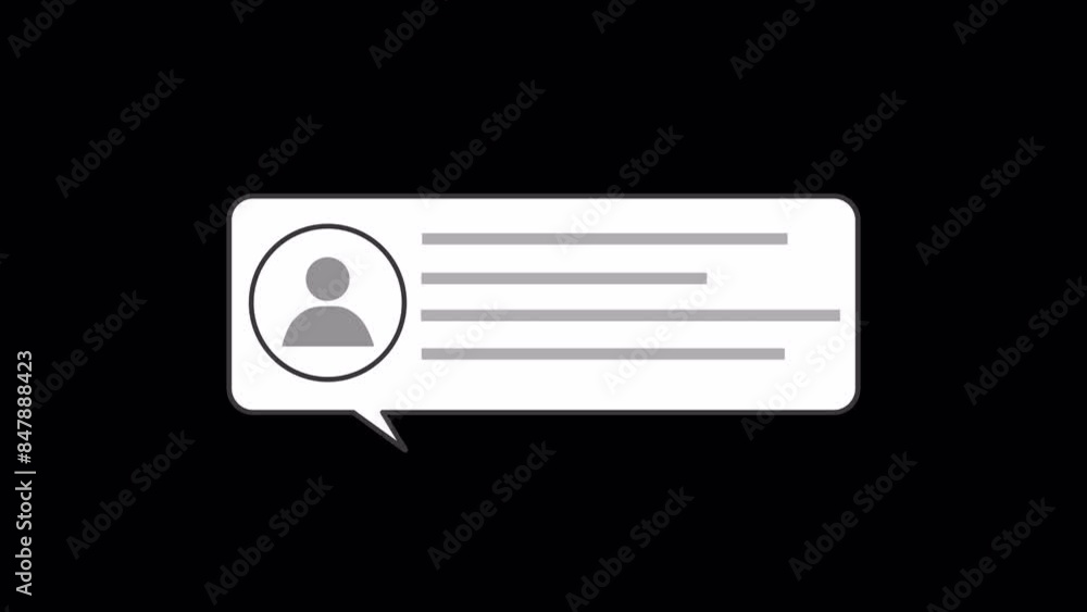 Animated Chat Bubbles with People Sending Messages, Alpha Channel, Transparent Background Animated Chat Bubbles with People Sending Messages, Alpha Channel, Transparent Background