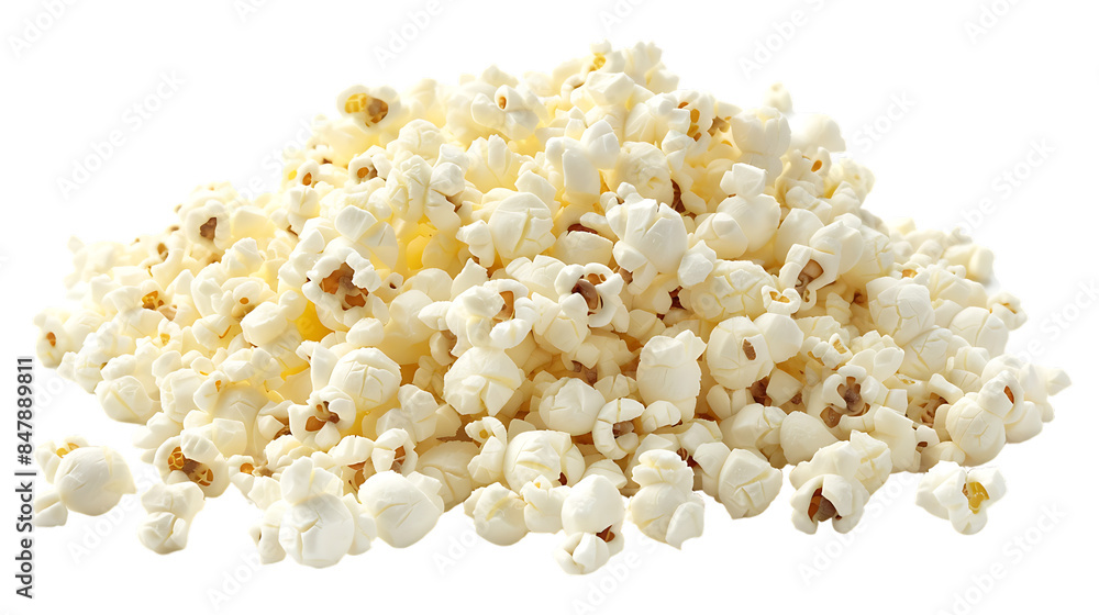 popcorn pile or heap isolated on transparent background popcorn pile or heap isolated on transparent background