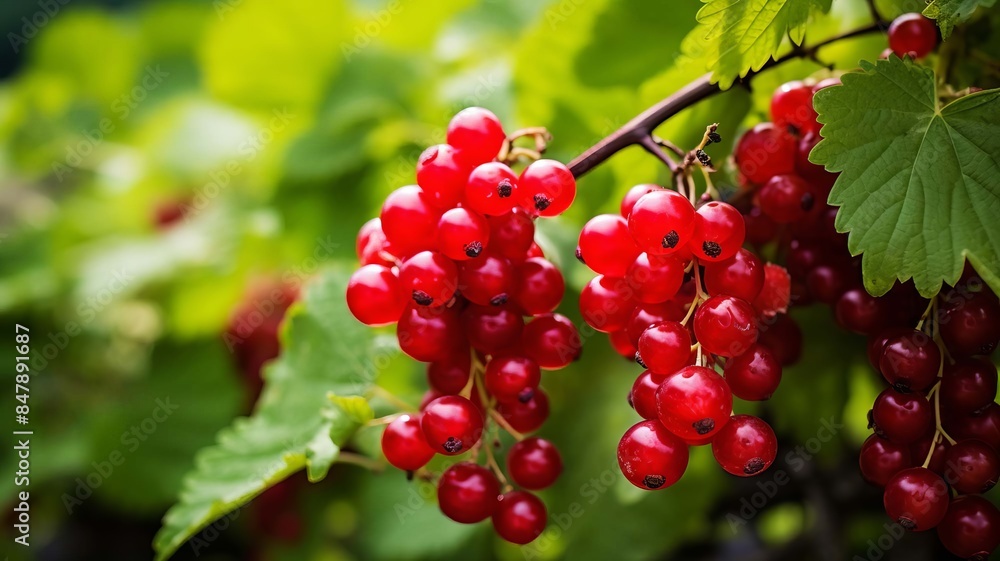 currant bush. selective focus. Generative AI, currant bush. selective focus. Generative AI,