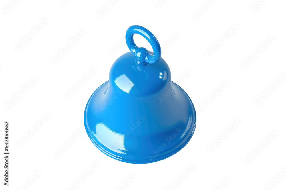 Vibrant blue metallic bell isolated on a transparent background. showcasing its lustrous shine and smooth surface, perfect for festive decorations and themes. Vibrant blue metallic bell isolated on a transparent background. showcasing its lustrous shine and smooth surface, perfect for festive decorations and themes.