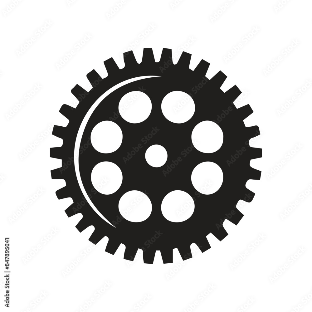 Motorcycle engine wheel illustration on white background. element for poster, emblem, sign, badge. illustration, Motorcycle engine wheel illustration on white background. element for poster, emblem, sign, badge. illustration,