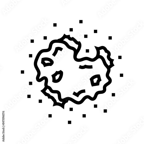 scald household injury accident line icon vector. scald household injury accident sign. isolated contour symbol black illustration