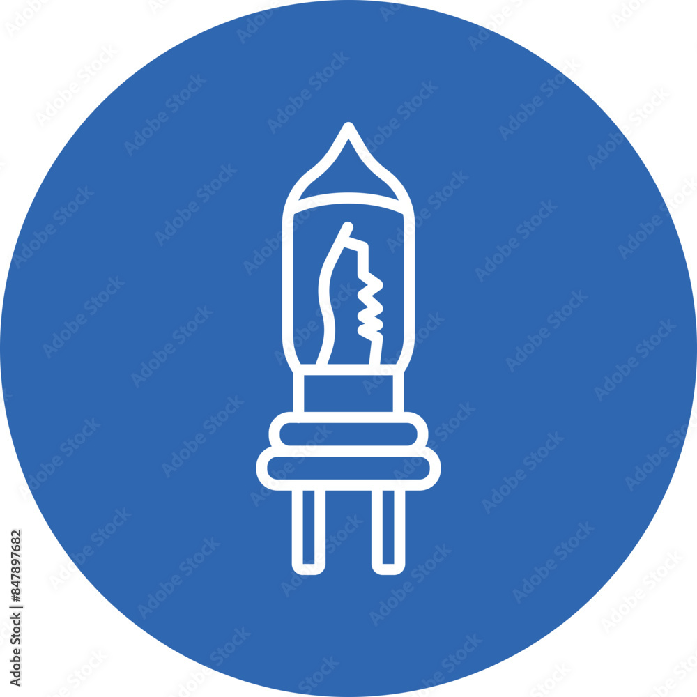 Lamp line circle icon Lamp line circle icon