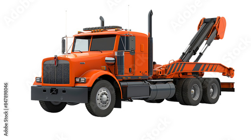 tow truck isolated on transparent background