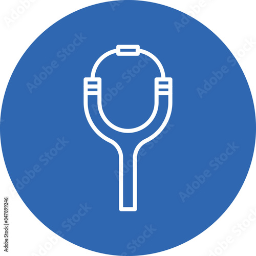 slingshot line circle icon