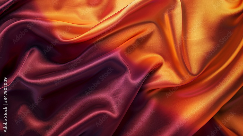 Orange and Burgundy silk background Orange and Burgundy silk background