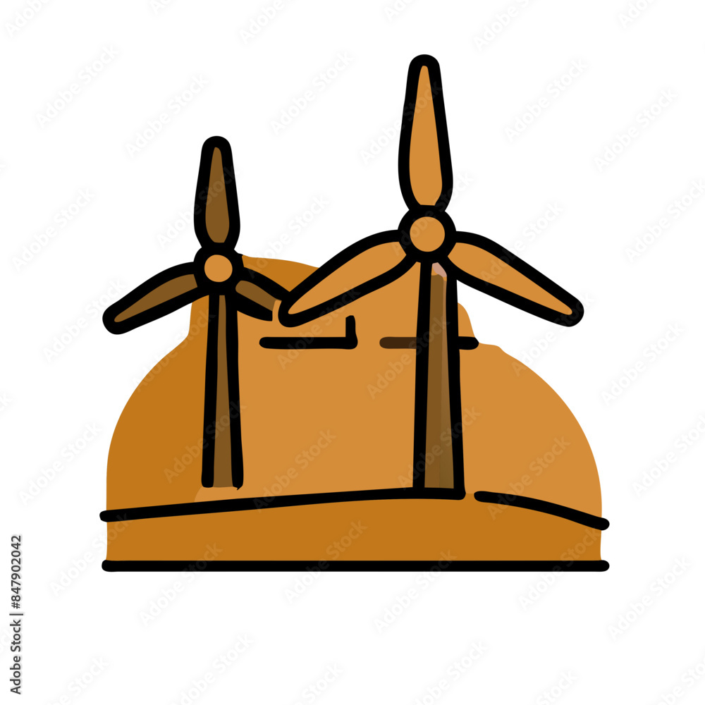 Wind Turbines Icon: Eco-Friendly Symbol for Sustainable Energy Solutions Wind Turbines Icon: Eco-Friendly Symbol for Sustainable Energy Solutions