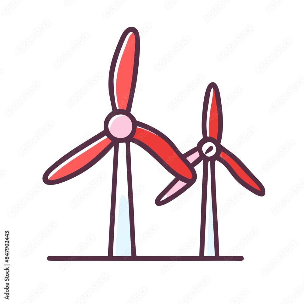 Wind Turbines Icon: Eco-Friendly Symbol for Sustainable Energy Solutions Wind Turbines Icon: Eco-Friendly Symbol for Sustainable Energy Solutions