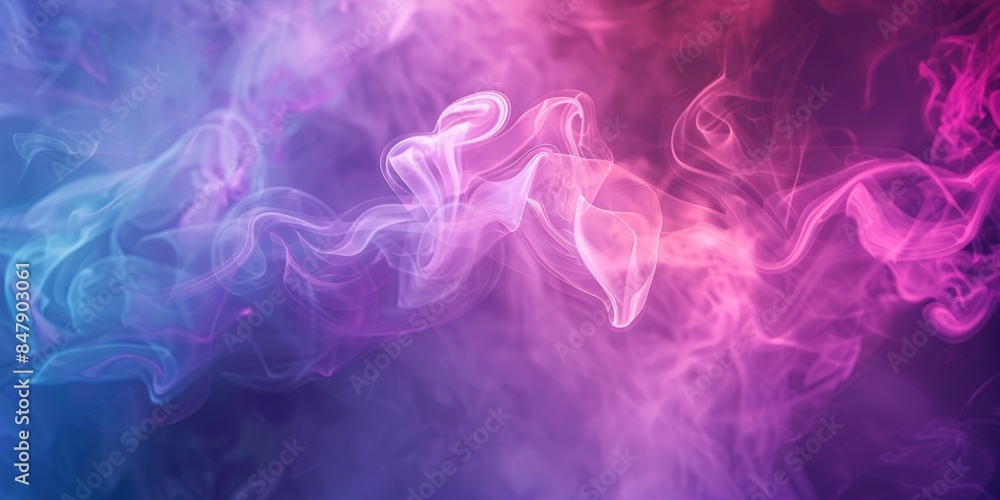 Colorful abstract smoke in pink and blue hues Colorful abstract smoke in pink and blue hues