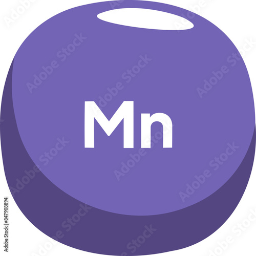 vitamin molecule Mn icon