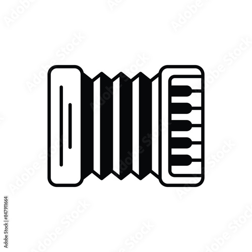 Accordion vector icon