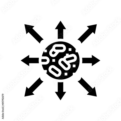 export wood pellets glyph icon vector. export wood pellets sign. isolated symbol illustration