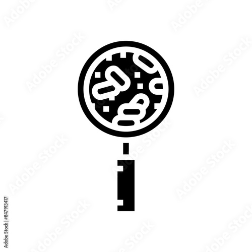 quality control wood pellets glyph icon vector. quality control wood pellets sign. isolated symbol illustration