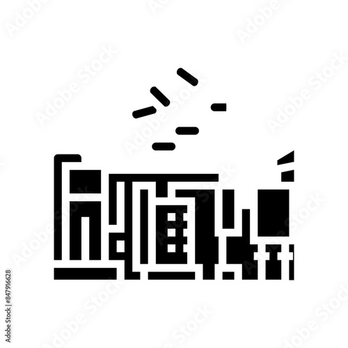 production wood pellets glyph icon vector. production wood pellets sign. isolated symbol illustration