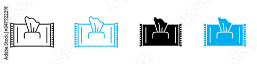 Makeup Remover Wipes Icon Ideal for Skincare and Hygiene Products