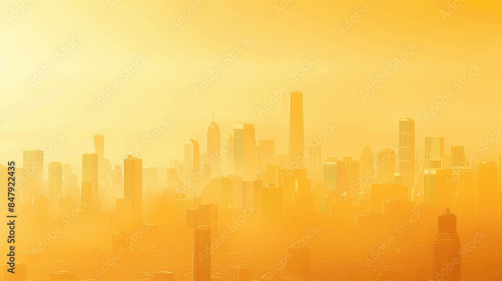 Cityscape enveloped in smog Cityscape enveloped in smog