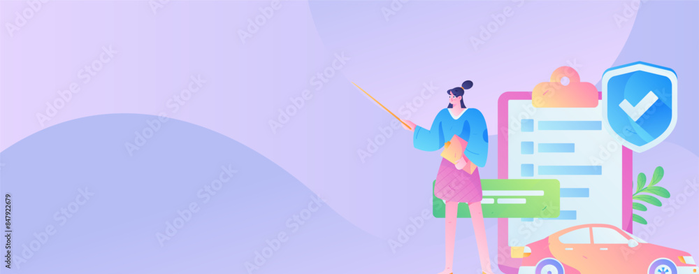 Buy insurance for car flat character vector concept operation illustration
Buy insurance for car flat character vector concept operation illustration