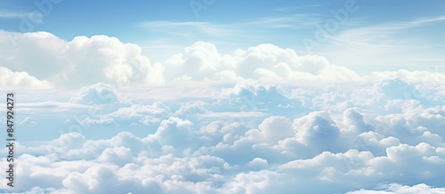 Thick white clouds in the day look appealing the sky is full of clouds during the day it looks bright the wind forms like white cotton beautiful above the sky sun white storm sun sunlight w