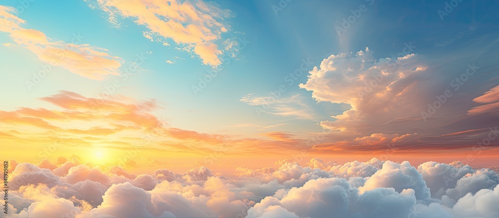 sky backgrounds cloudy sky Cumulus white clouds in the blue sky at sunset The bright sky in the morning. Creative banner. Copyspace image sky backgrounds cloudy sky Cumulus white clouds in the blue sky at sunset The bright sky in the morning. Creative banner. Copyspace image