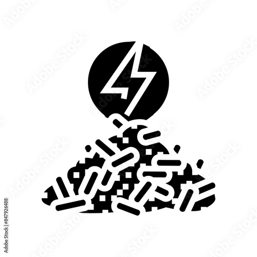 energy wood pellets glyph icon vector. energy wood pellets sign. isolated symbol illustration