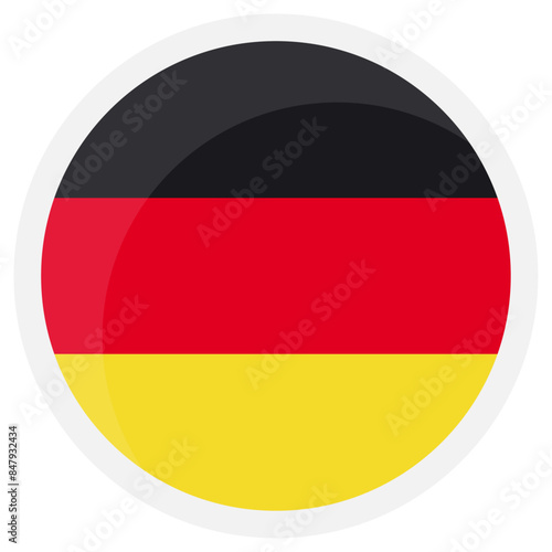 Free Download Germany round flag icon on transparent background - GFXLoad