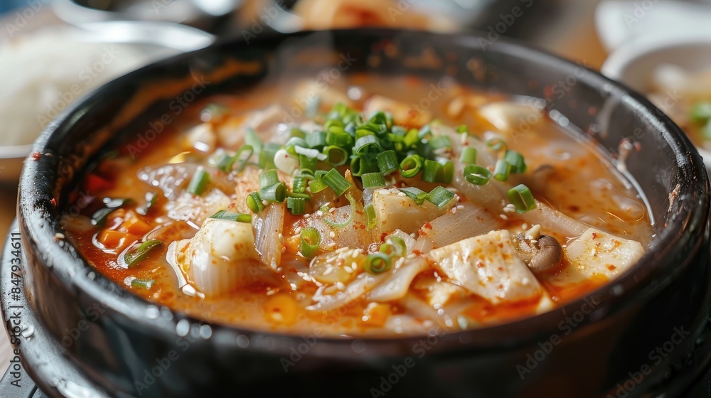 A soup dish from Korea A soup dish from Korea