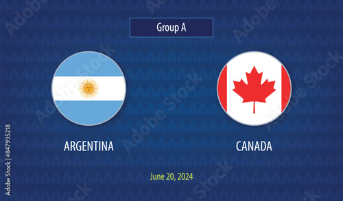 Argentina vs Canada soccer scoreboard America tournament 2024