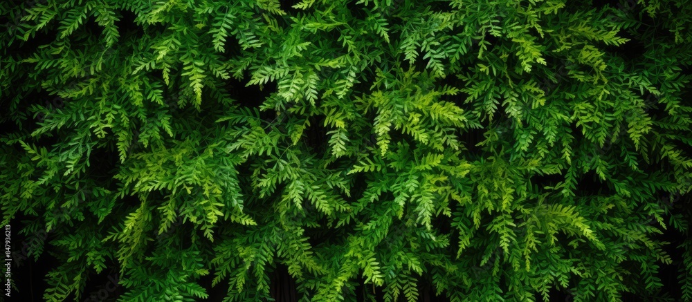 Beautiful nature background of vertical garden with tropical green leaf Western redcedar Thuja plicata commonly called western red cedar or Pacific red cedar giant arborvitae or western arborvitae Beautiful nature background of vertical garden with tropical green leaf Western redcedar Thuja plicata commonly called western red cedar or Pacific red cedar giant arborvitae or western arborvitae