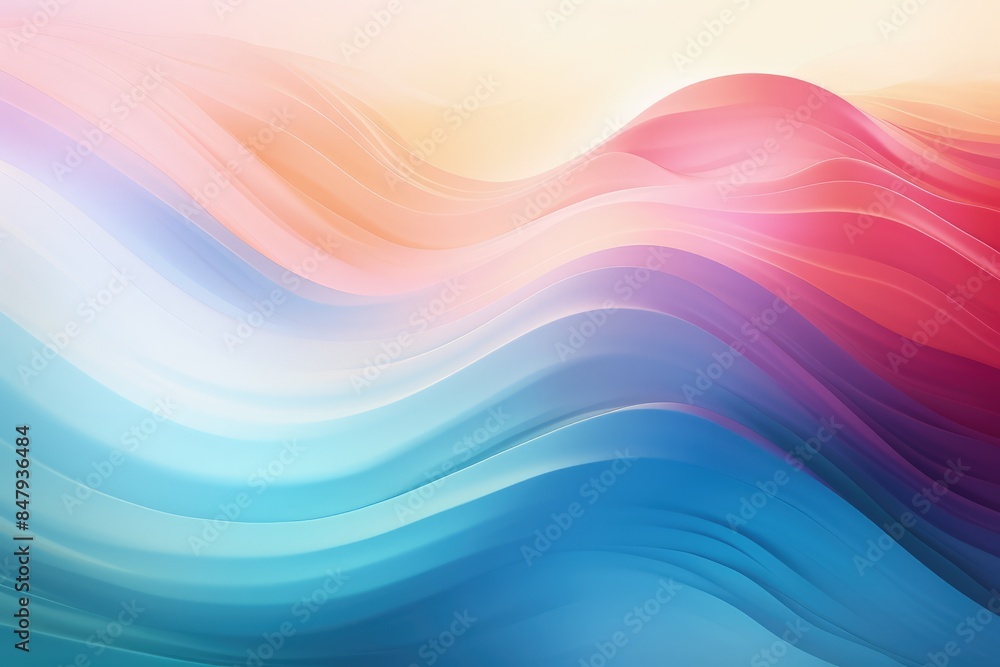 Blurred colored abstract gradient background, waves shape glowing in ultraviolet spectrum. Background for banner, backdrop or texture for 3D mapping Blurred colored abstract gradient background, waves shape glowing in ultraviolet spectrum. Background for banner, backdrop or texture for 3D mapping