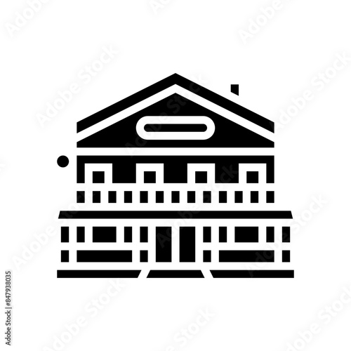 taverna street food cafe glyph icon vector. taverna street food cafe sign. isolated symbol illustration