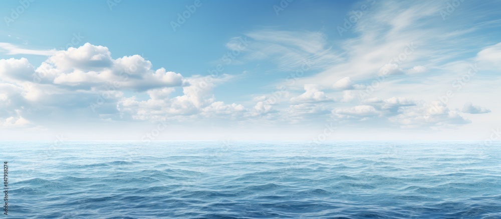 Obraz premium seascapes in the great ocean. Creative banner. Copyspace image