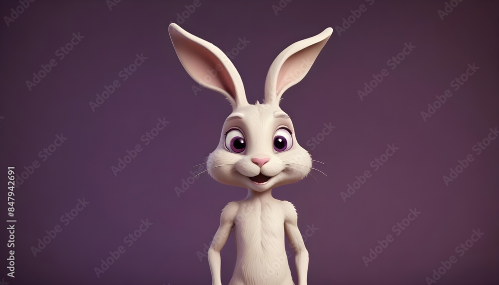 easter bunny rabbit isolated on purple backround, banner poster header design easter bunny rabbit isolated on purple backround, banner poster header design
