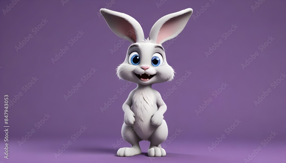 easter bunny rabbit isolated on purple backround, banner poster header design easter bunny rabbit isolated on purple backround, banner poster header design