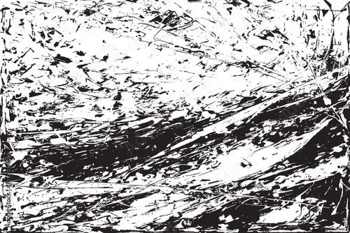 Monochromatic Marble Swirls: Black and White Liquid Texture