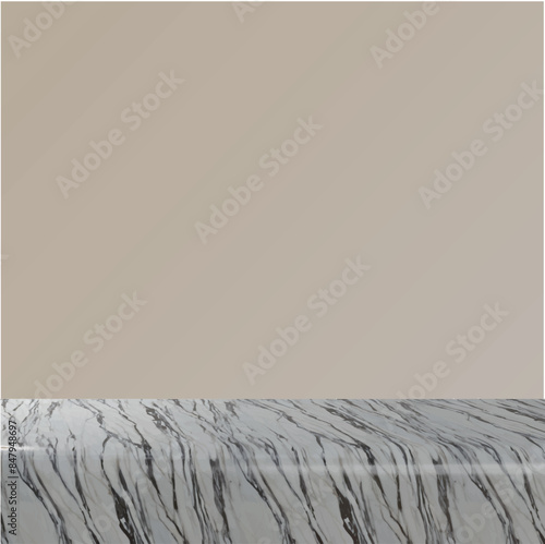 marble  table top 3d vector
