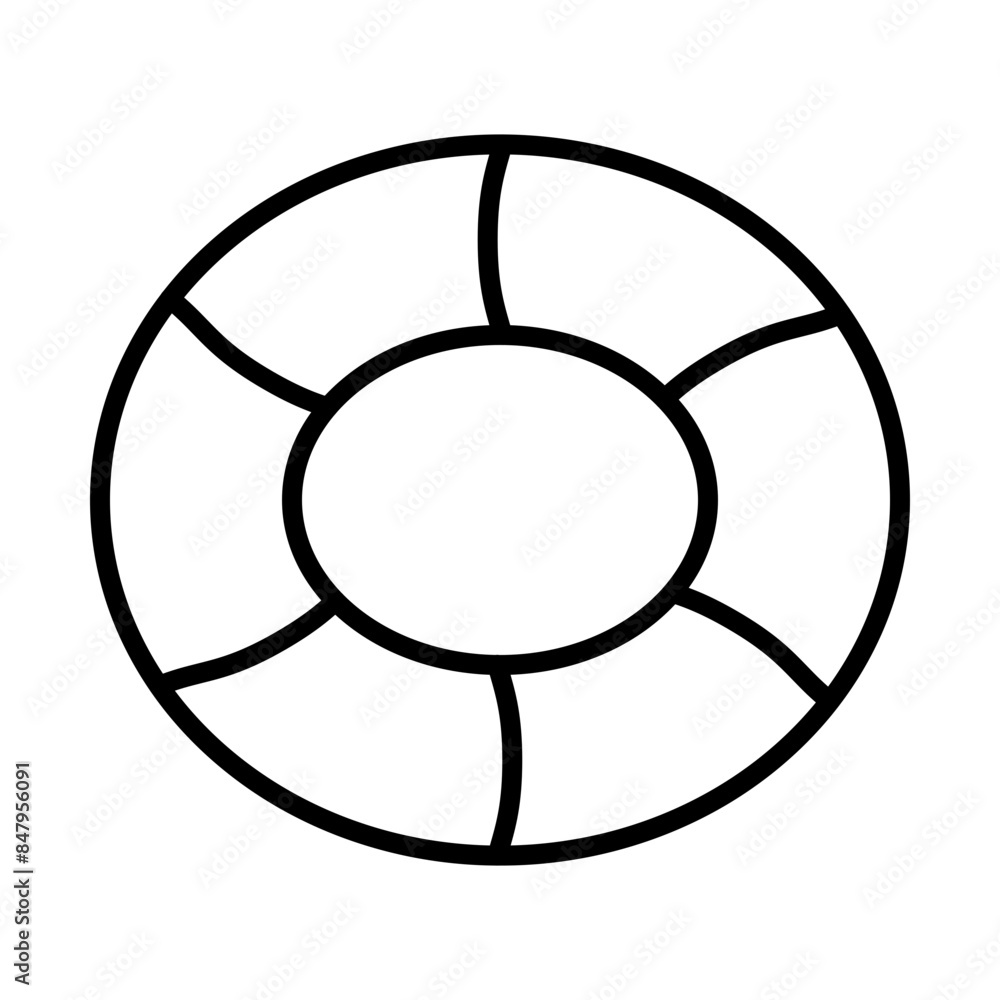 Rubber ring line icon Rubber ring line icon