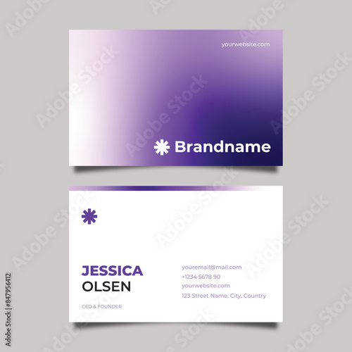 Elegant business card. Elegant corporate card. Modern and clean professional business card template. Mockup of business card. Clean and eye catching professional business card template.